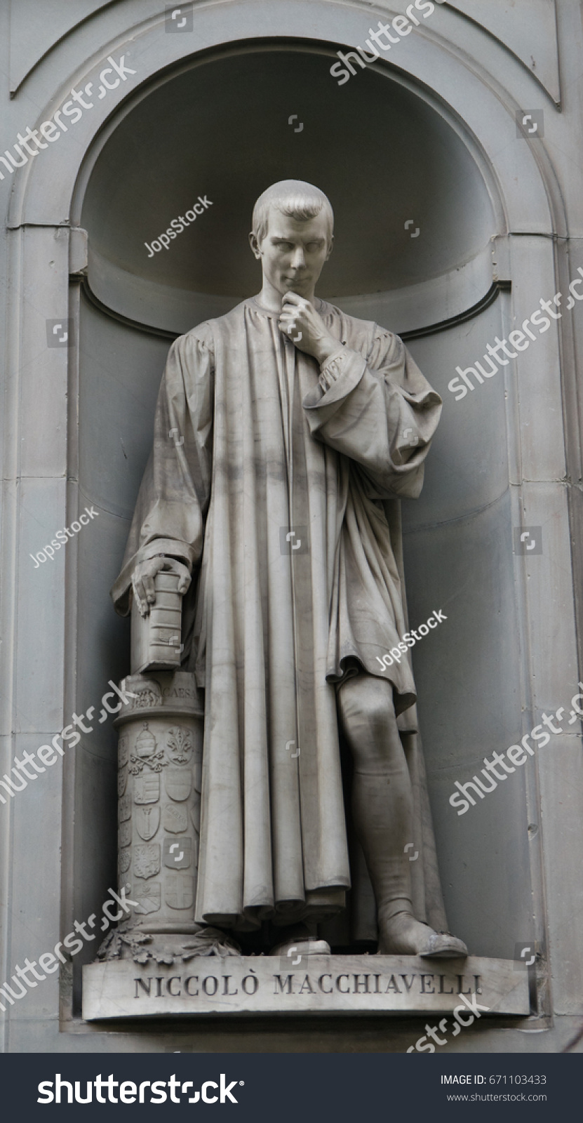 Niccolo Machiavelli Statue By Lorenzo Bartolini Stock Photo (Edit Now ...