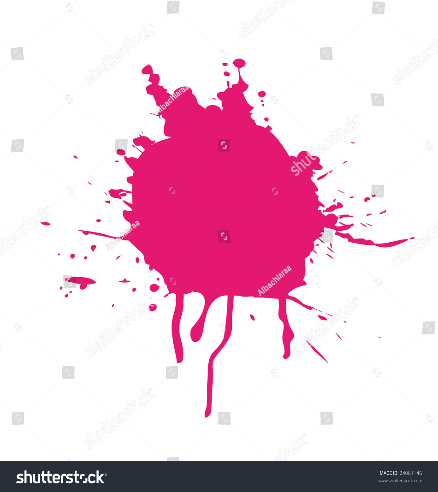 Nice Pink Splatter Stock Photo 24081145 : Shutterstock