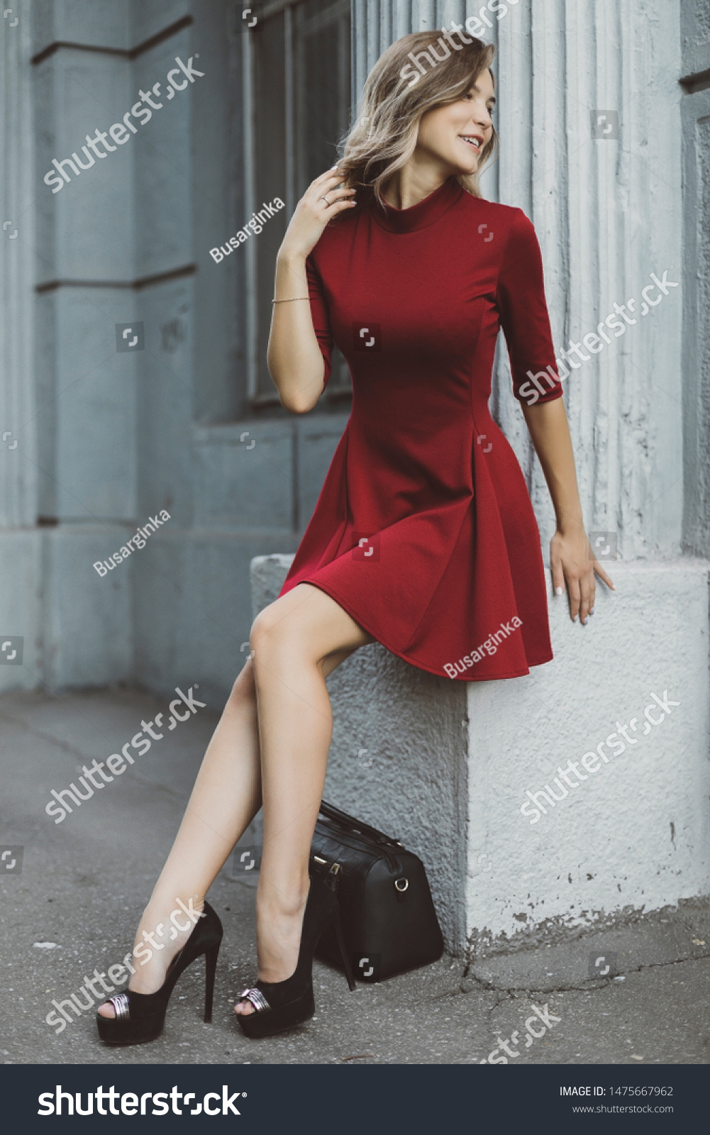 stylish girl short dress