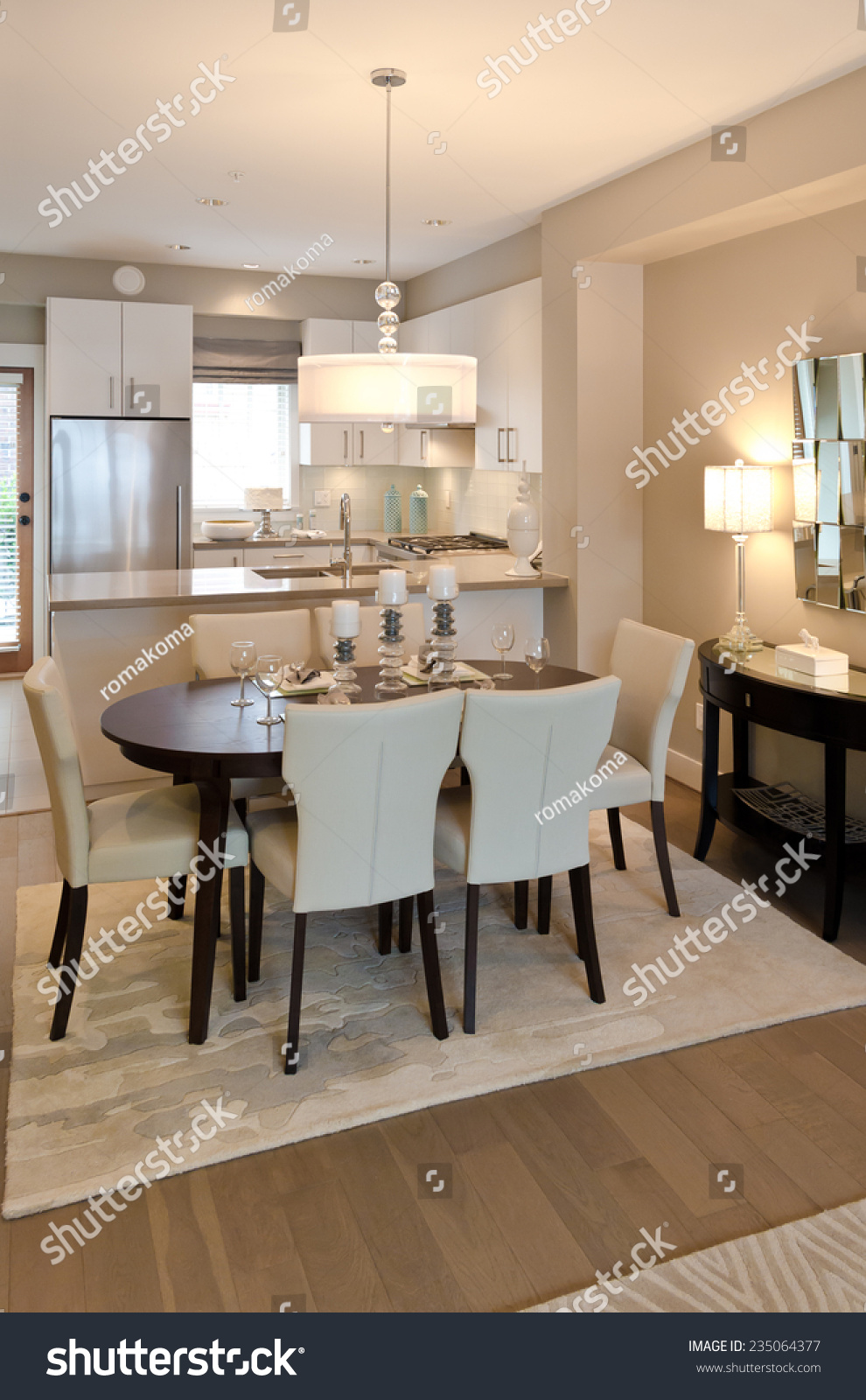 Nicely Decorated Served Living Lunch Room Stock Photo Edit