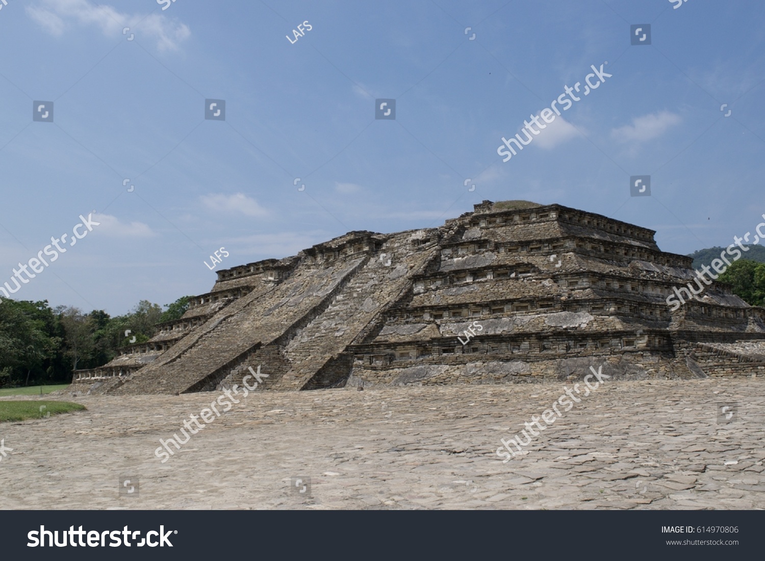 Niches Tajin Pyramid Unesco Veracruz Mexico Stock Photo 614970806 ...