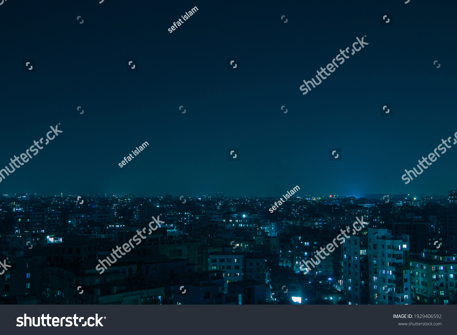 night view of dhaka city