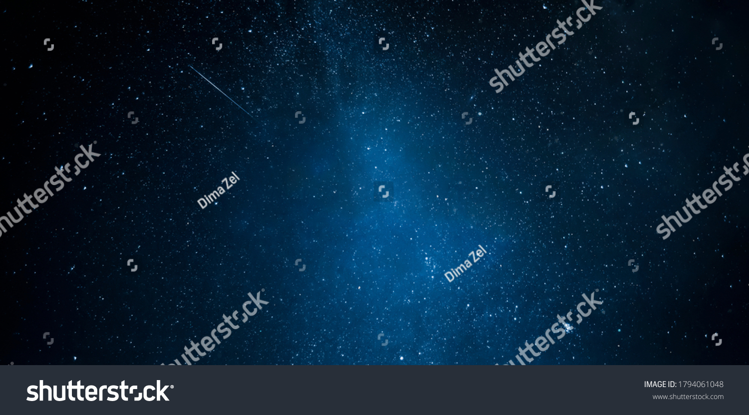 Night Starry Sky Photo Collage Earth Stock Photo (Edit Now) 1794061048