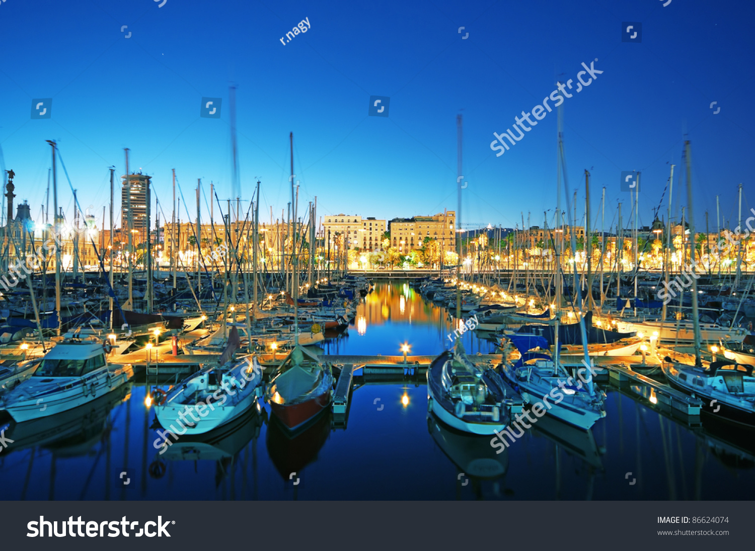 Night View Marina Port Vell Barcelona Stock Photo 86624074 - Shutterstock1500 x 1096