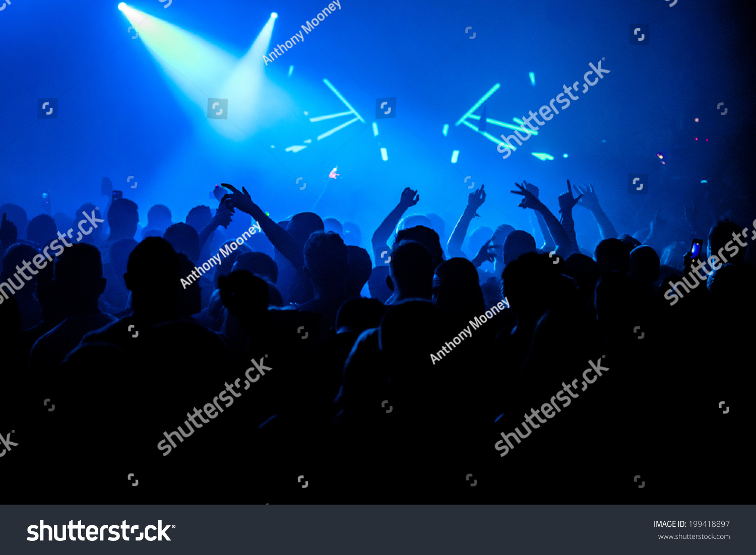 Nightclub Party Crowd Hands Air Stock Photo 199418897 - Shutterstock