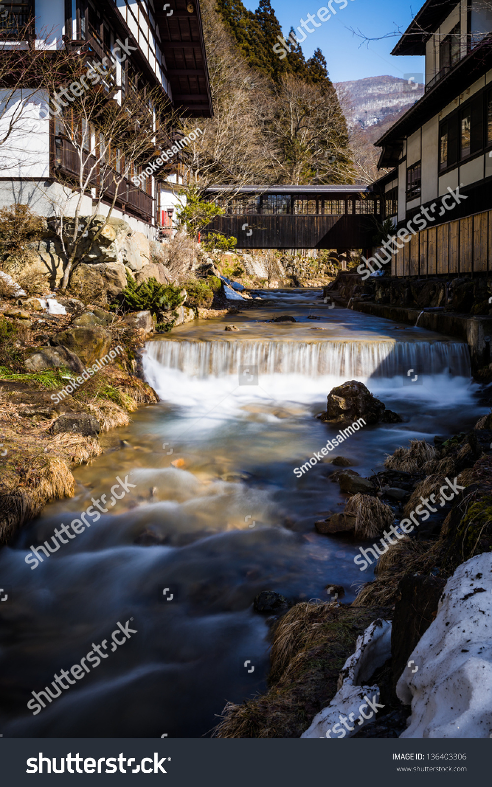 Nishi River Chojukan Ryokan Hoshi Onsen Stock Photo Edit Now 136403306