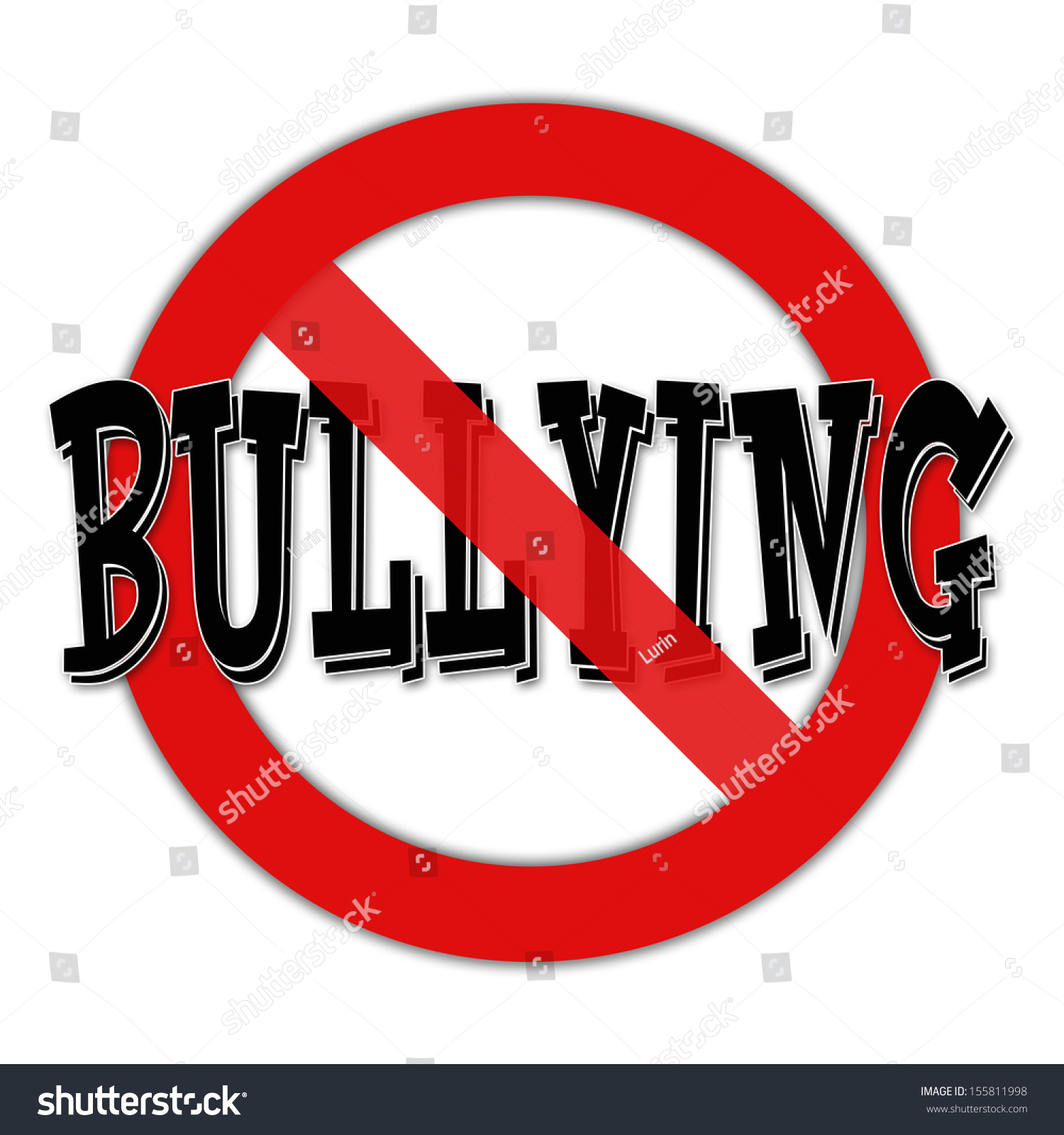 bullying solution for Sign On Stock Bullying No Illustration Background White