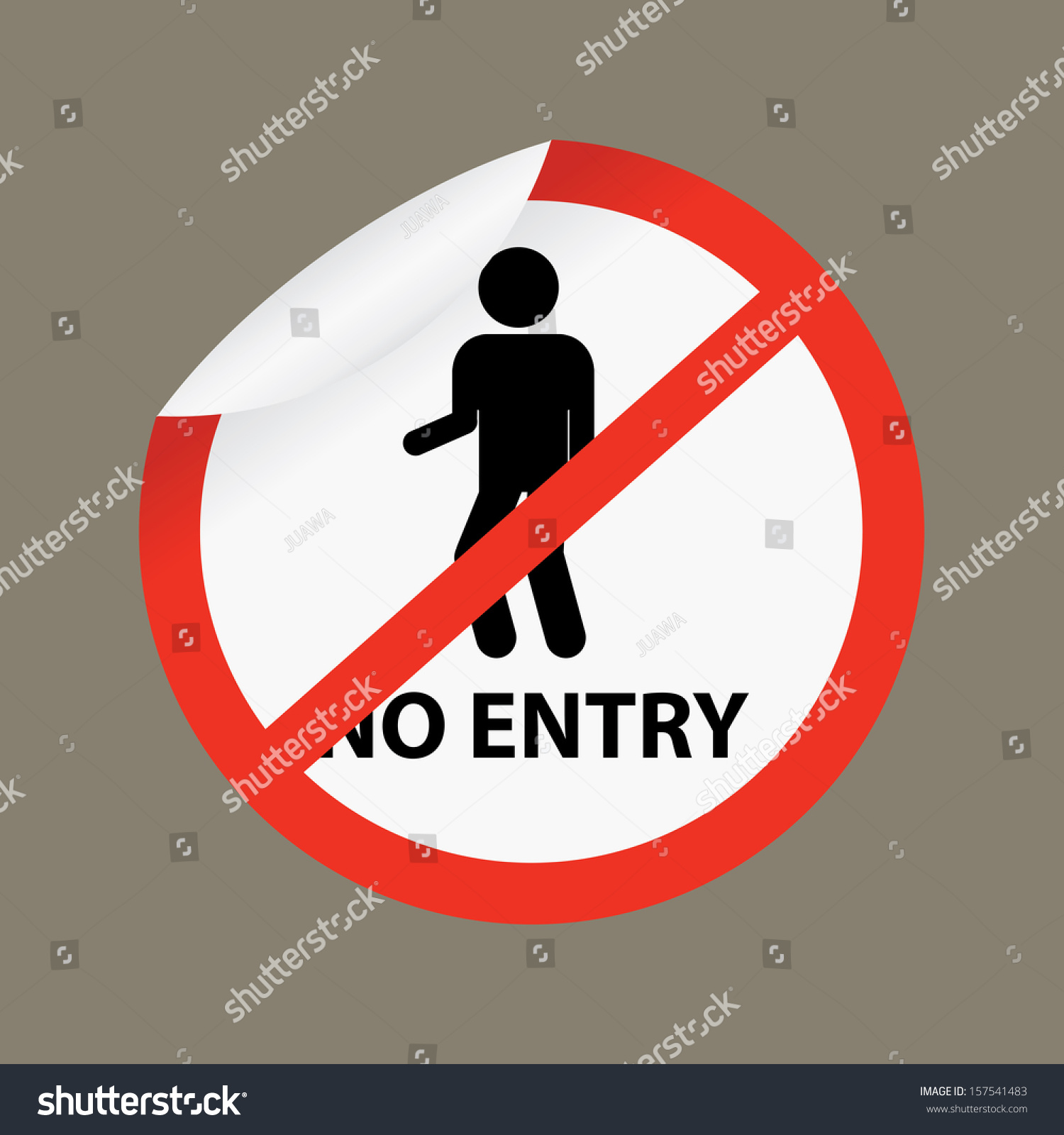 No Entry Not Allowed Sign Isolated Hình Minh Họa Có Sẵn 157541483 Shutterstock 9787