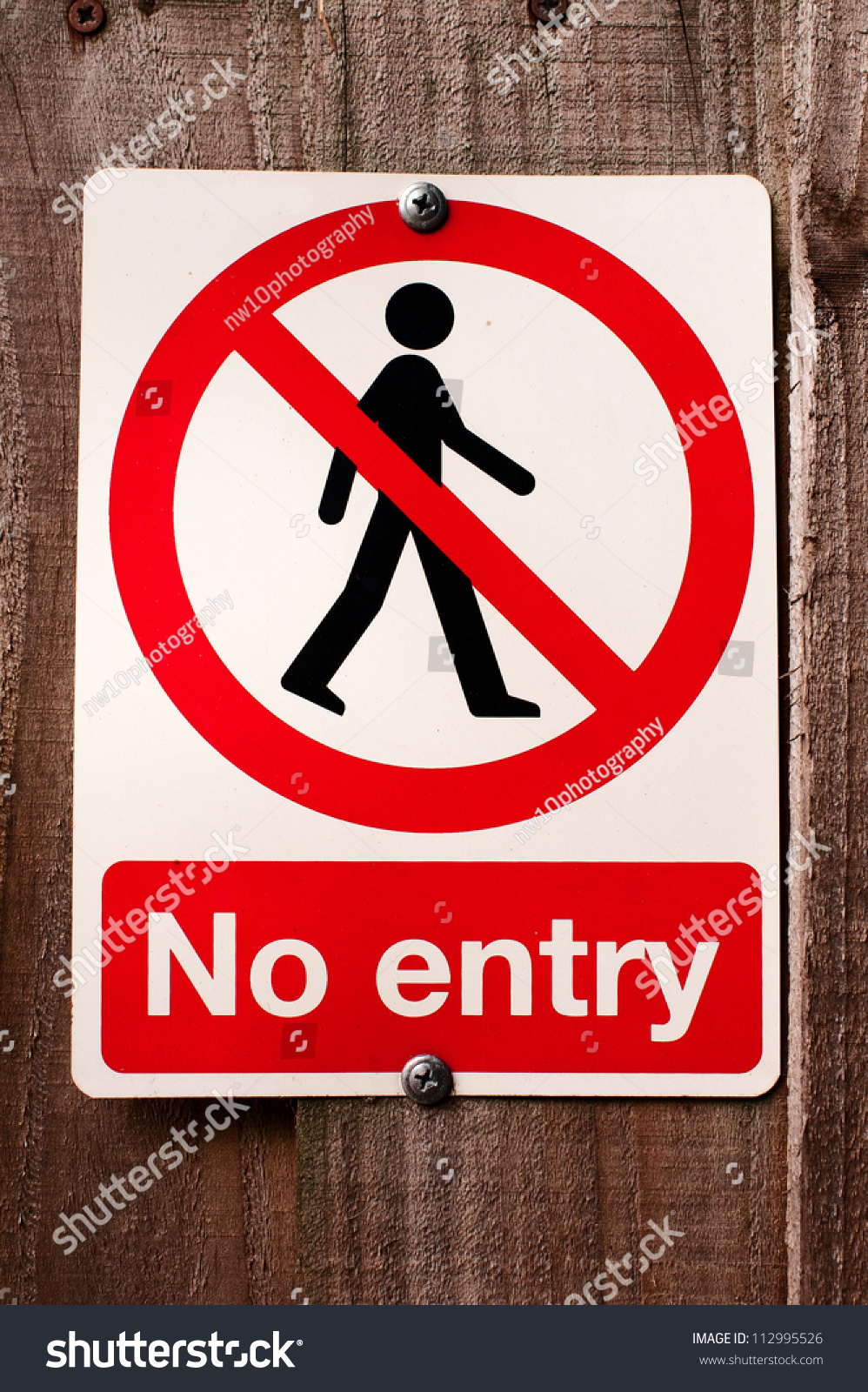 No Entry Sign Sign Universal Red Stock Photo 112995526 | Shutterstock