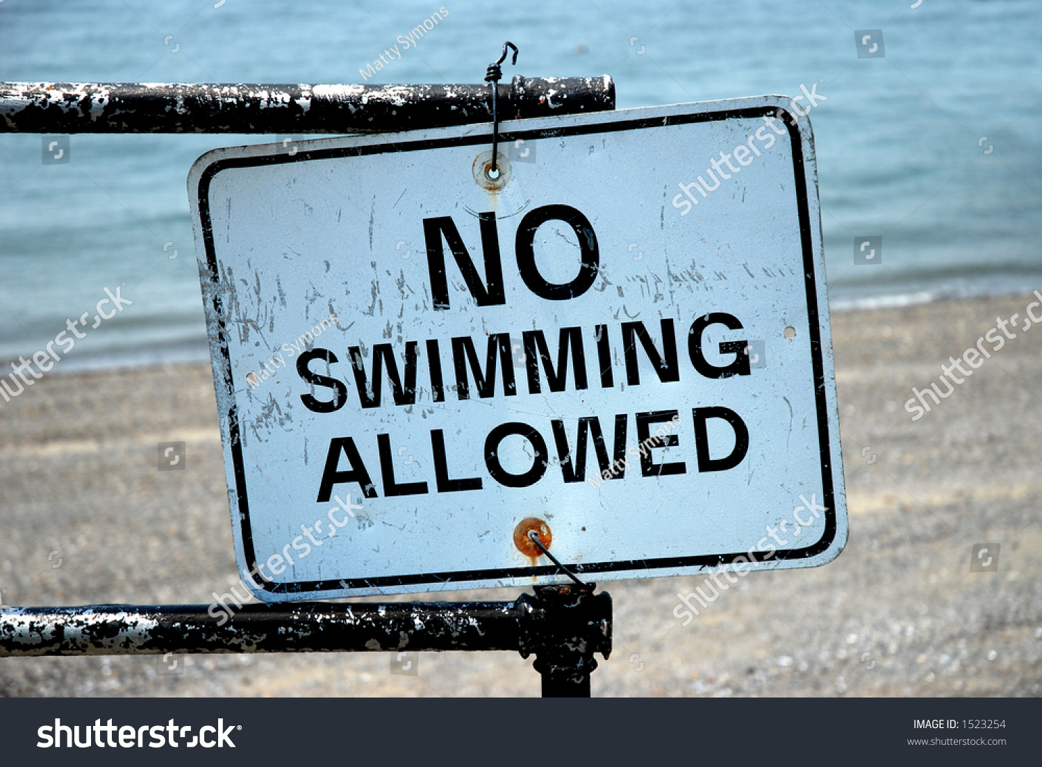 No Swimming Allowed Sign Stock Photo 1523254 - Shutterstock