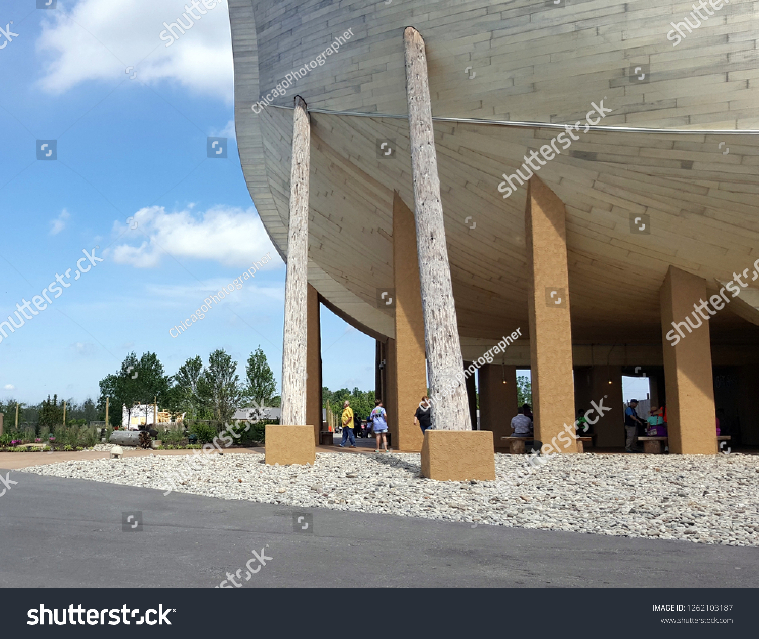 Noahs Ark Replica Ark Encounter Side Stock Photo Edit Now