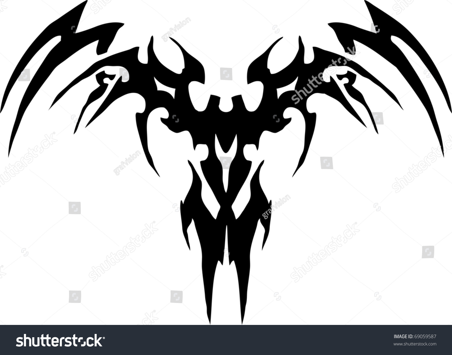 nonfigurativ abstract dragon face tatoo illustration stock nonfigurativ abstract dragon face tatoo illustration stock