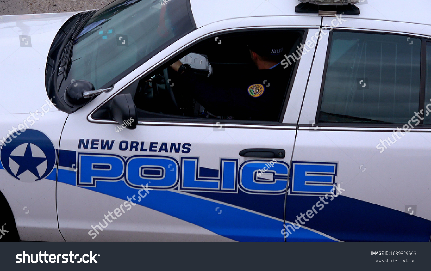 238 New Orleans Police Images Stock Photos Vectors Shutterstock   Stock Photo Nopd Police Car In The Streets Of New Orleans New Orleans Louisiana April 1689829963 