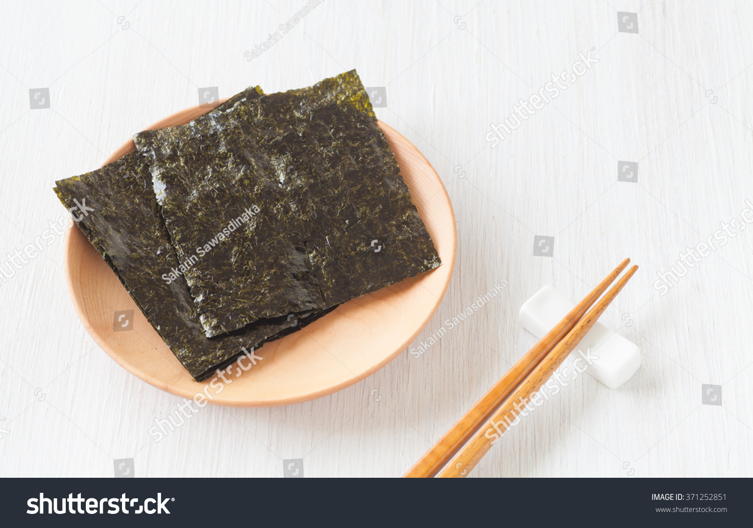 Nori Japanese Edible Seaweed Used Wrap 