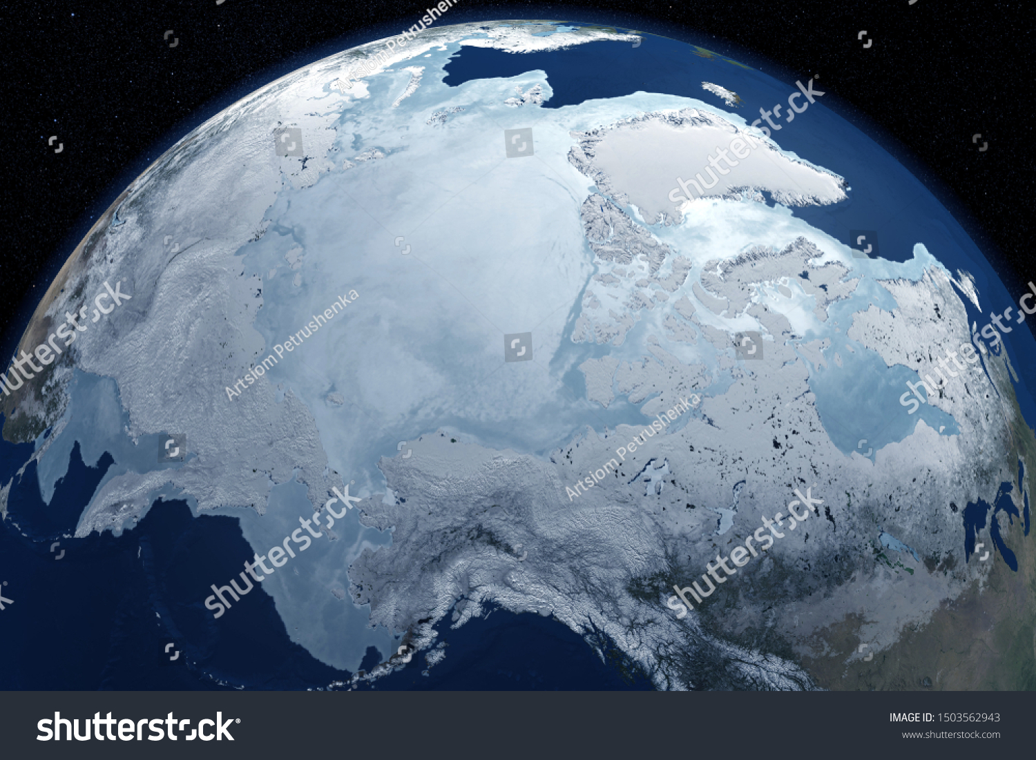 North Pole Space Elements This Image Stock Photo (Edit Now) 1503562943