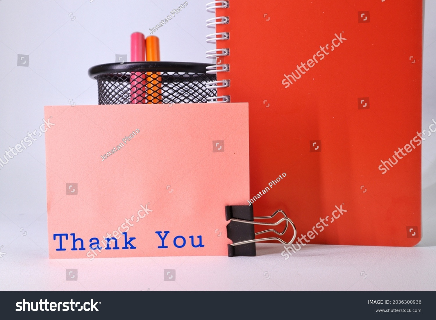 Note Words Thank You White Background Stock Photo 2036300936 | Shutterstock