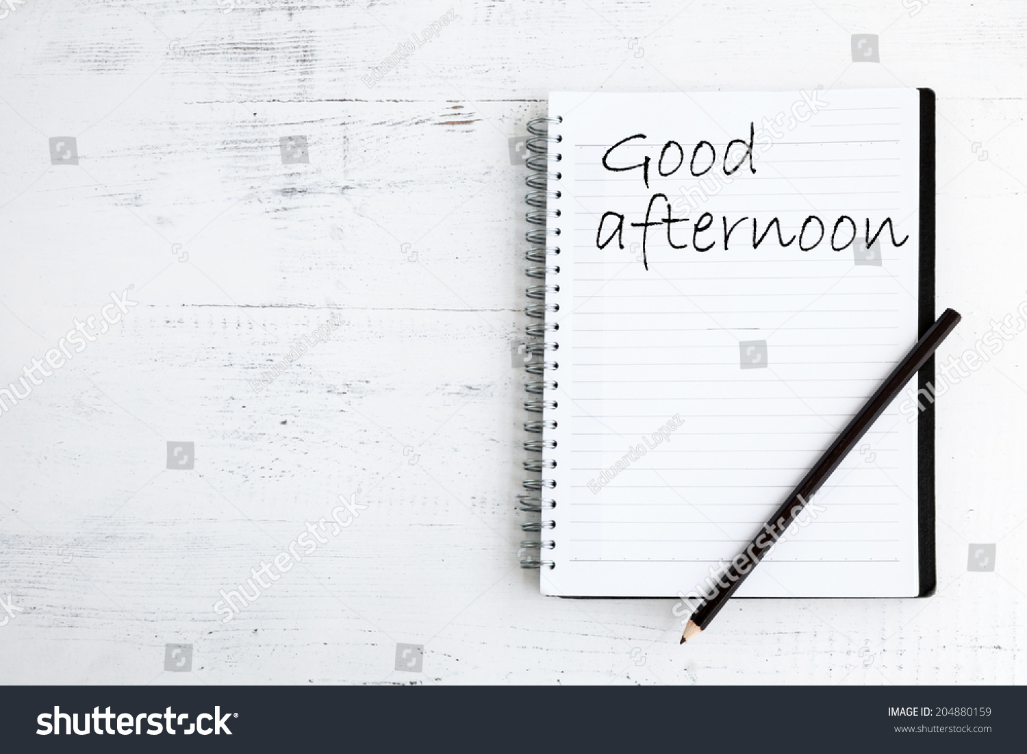 notebook-paper-word-good-afternoon-stock-photo-204880159-shutterstock