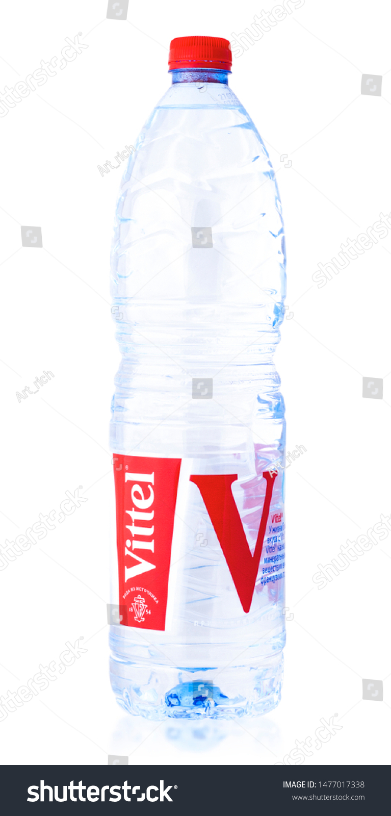 bottle of water in french