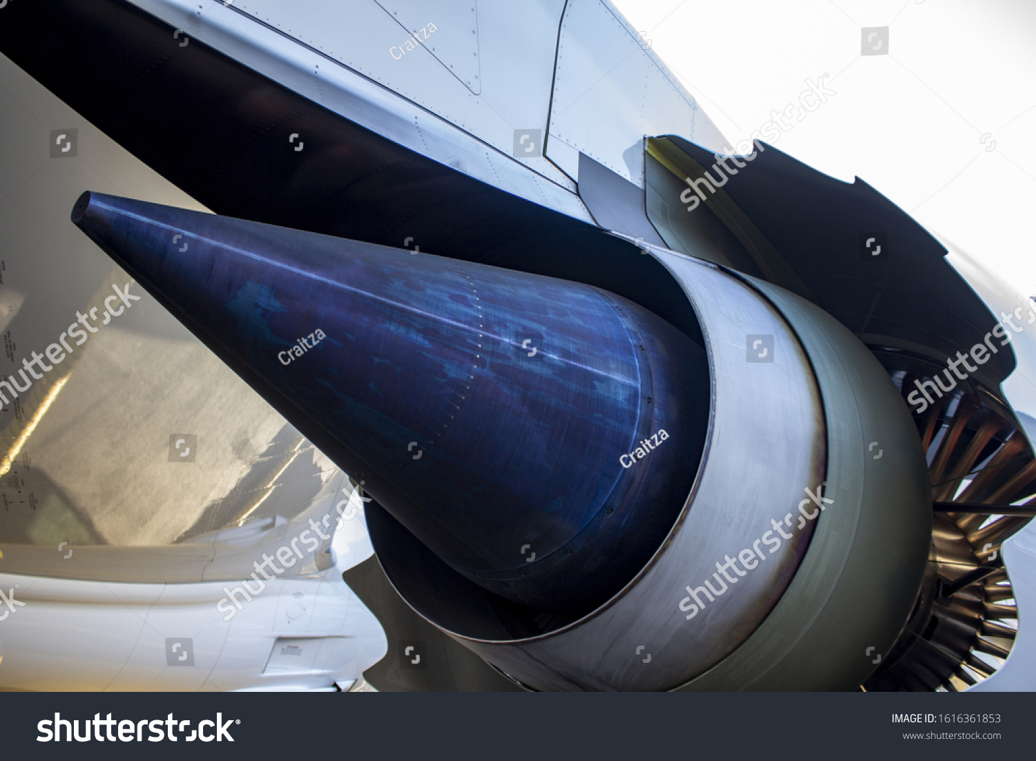 Nozzle Side Closeup Details Jet Engine Stock Photo (Edit Now) 1616361853