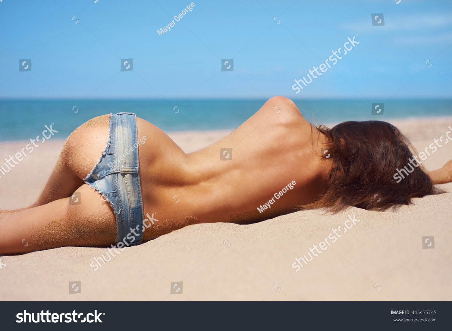 Nudist Strand heiße nackte Frau Bilder