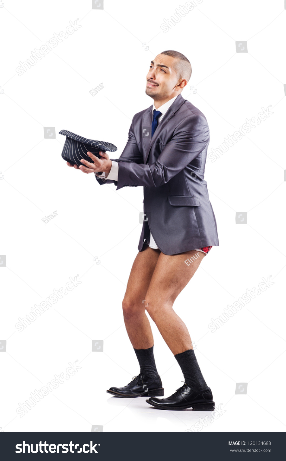 Nude Businessman In Business Concept Stock Photo Shutterstock