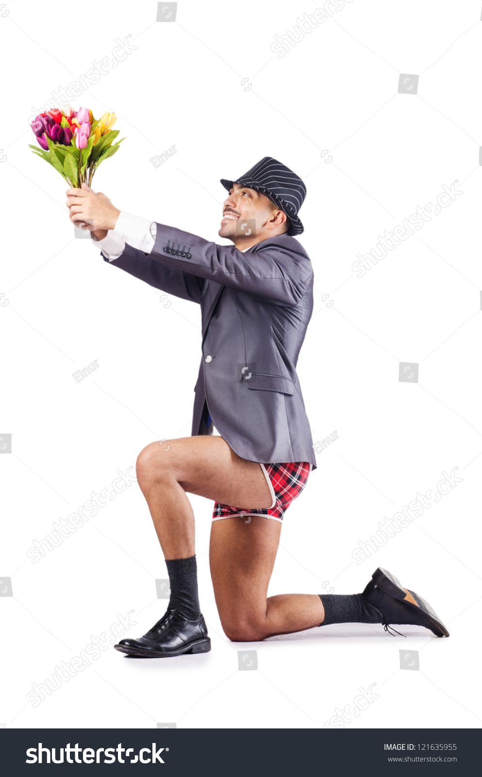 Nude Businessman In Business Concept Stock Photo Shutterstock