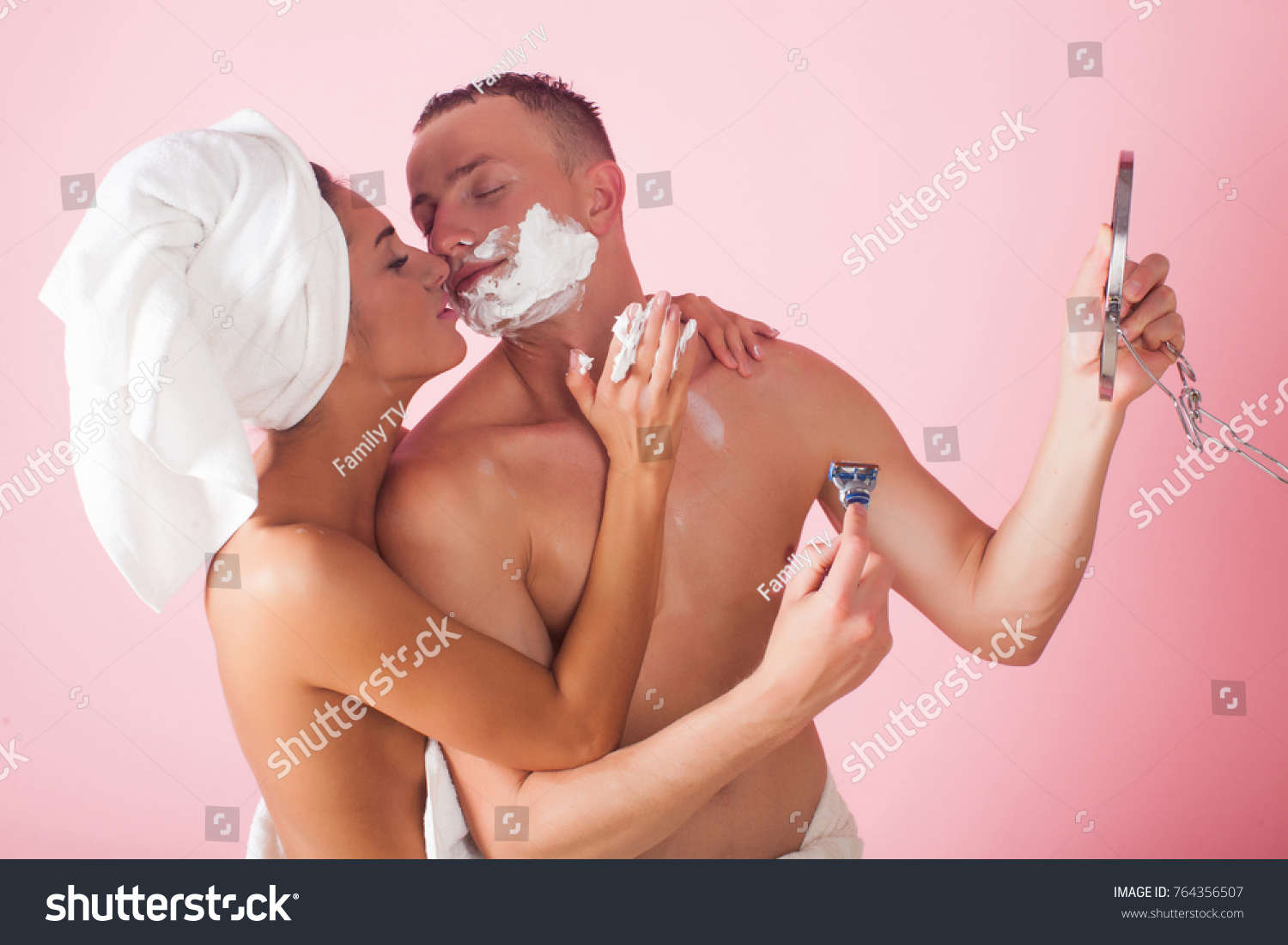 Sexy erotic naked couple