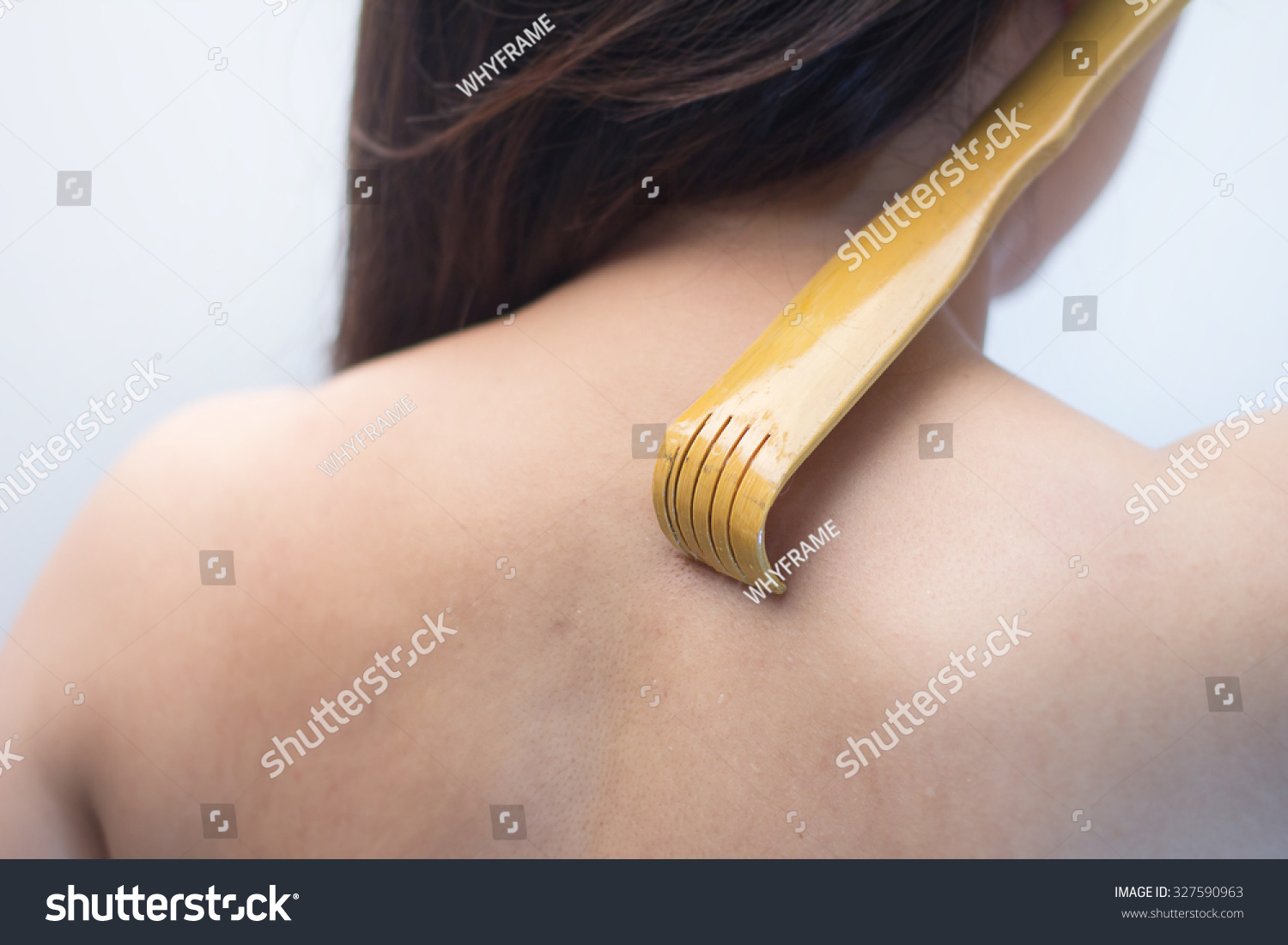 Nude Topless Woman Scratching Her Neck Stock Photo Edit Now 327590963