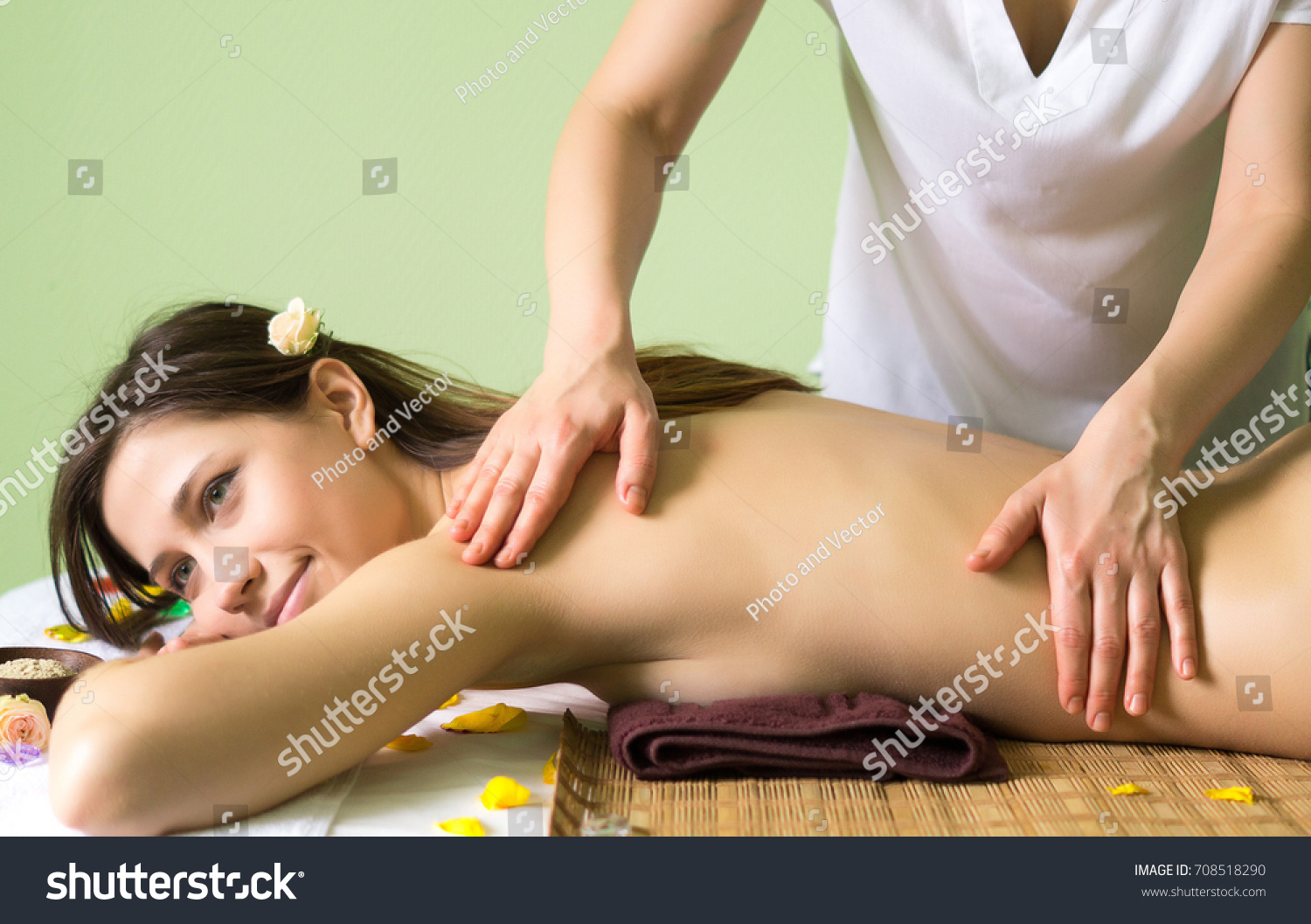 Naked massage female