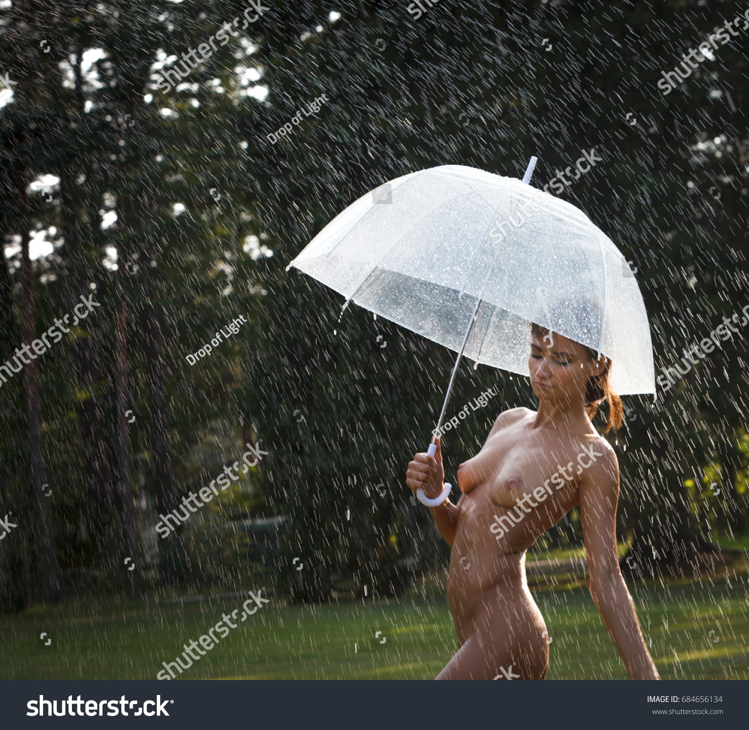 Beautiful Nude Woman Outdoor