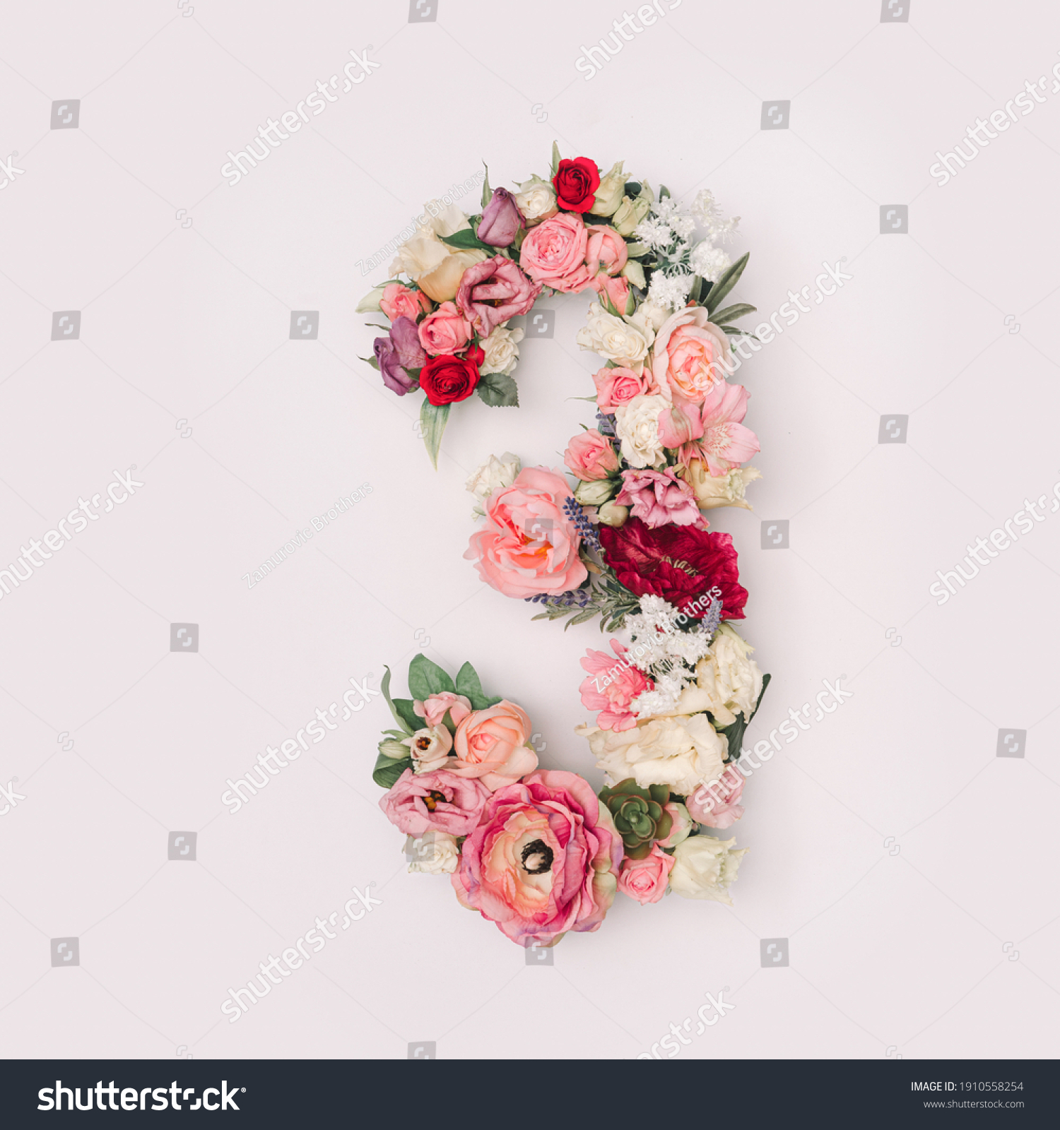 6,143 Number 3 as flowers Images, Stock Photos & Vectors | Shutterstock