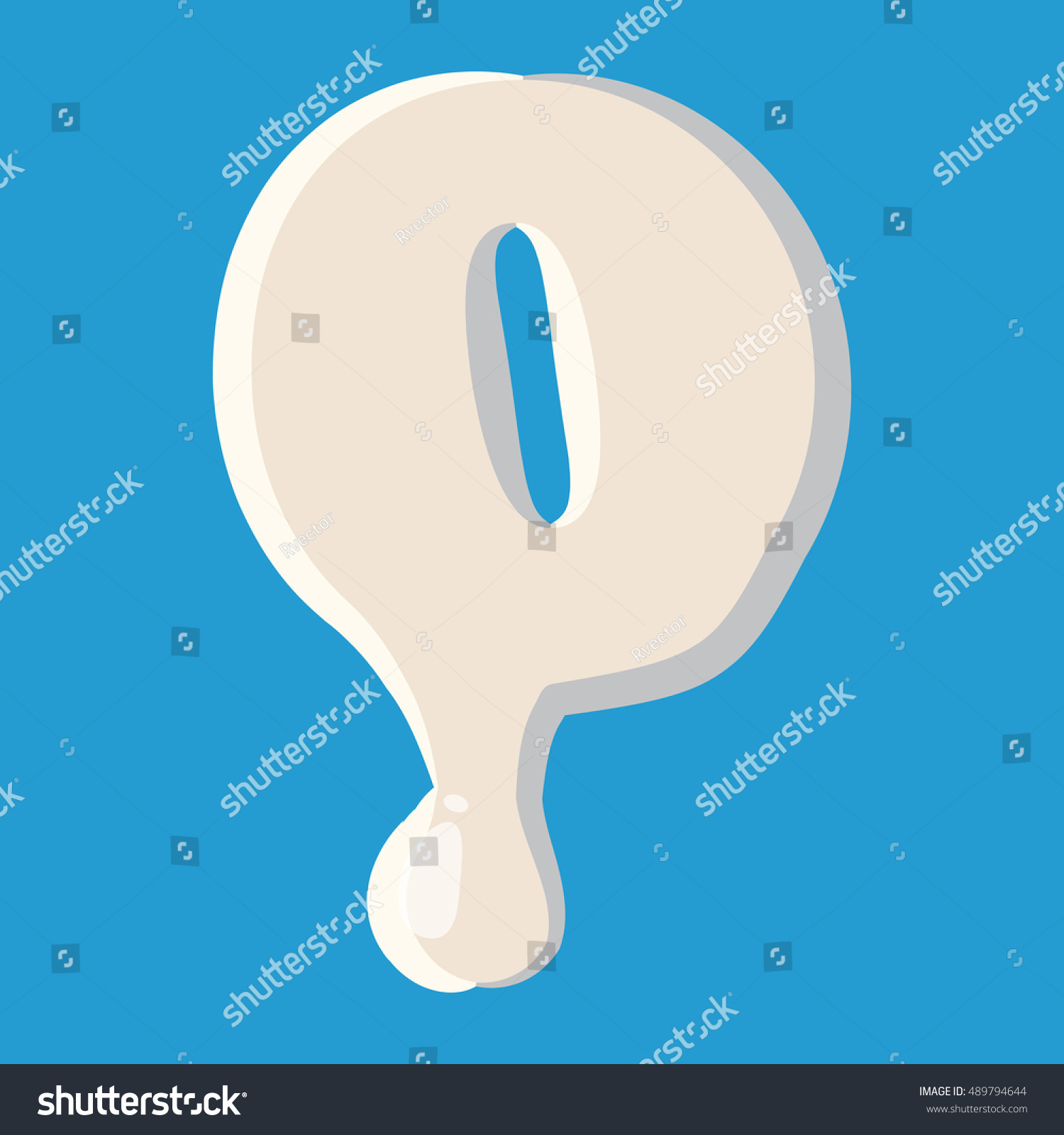 Number Zero 0 Isolated On Baby Stock Illustration 489794644 | Shutterstock