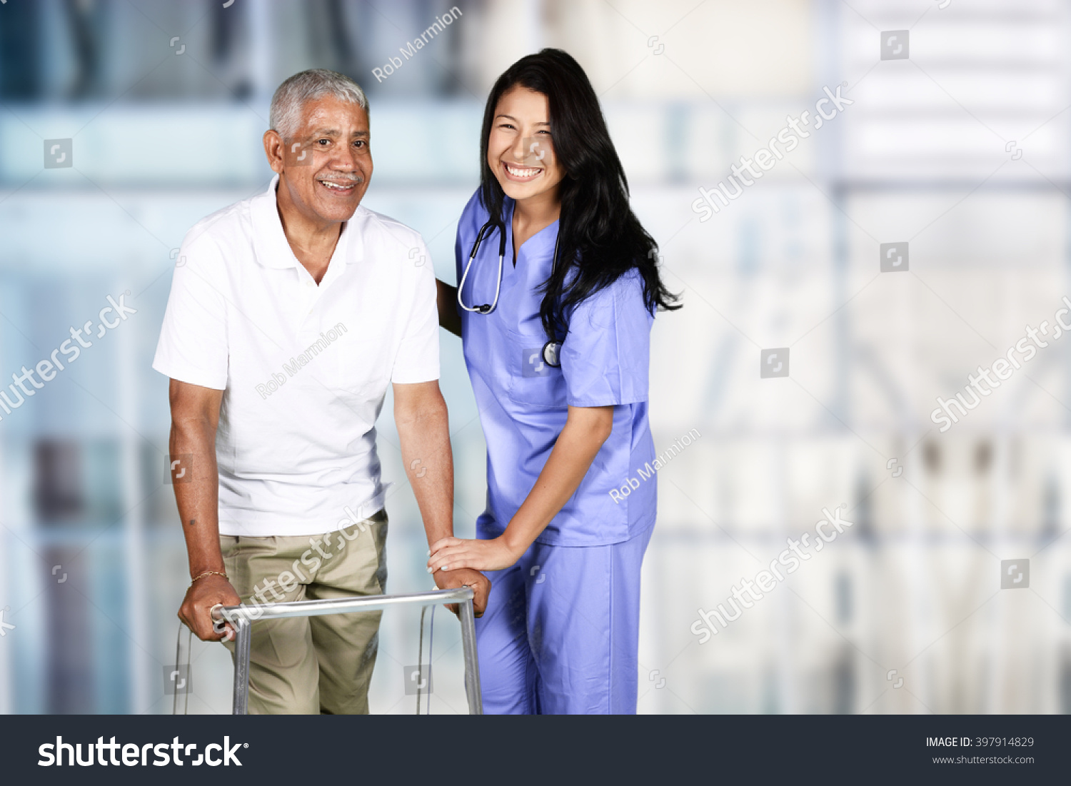 Nurse Taking Care Elderly Patient Stock Photo 397914829 Shutterstock