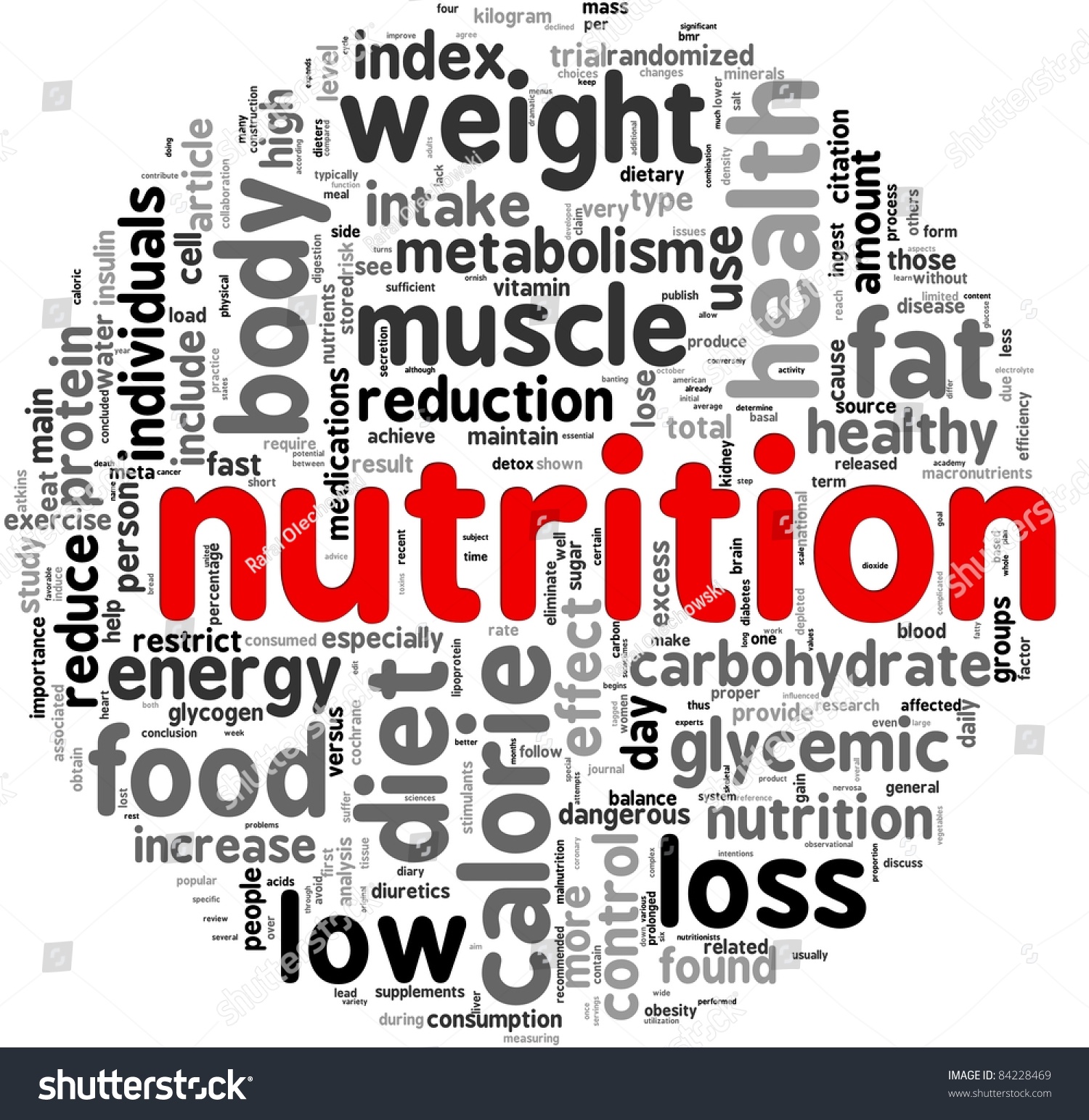 nutrition related words concept tag cloud stock illustration