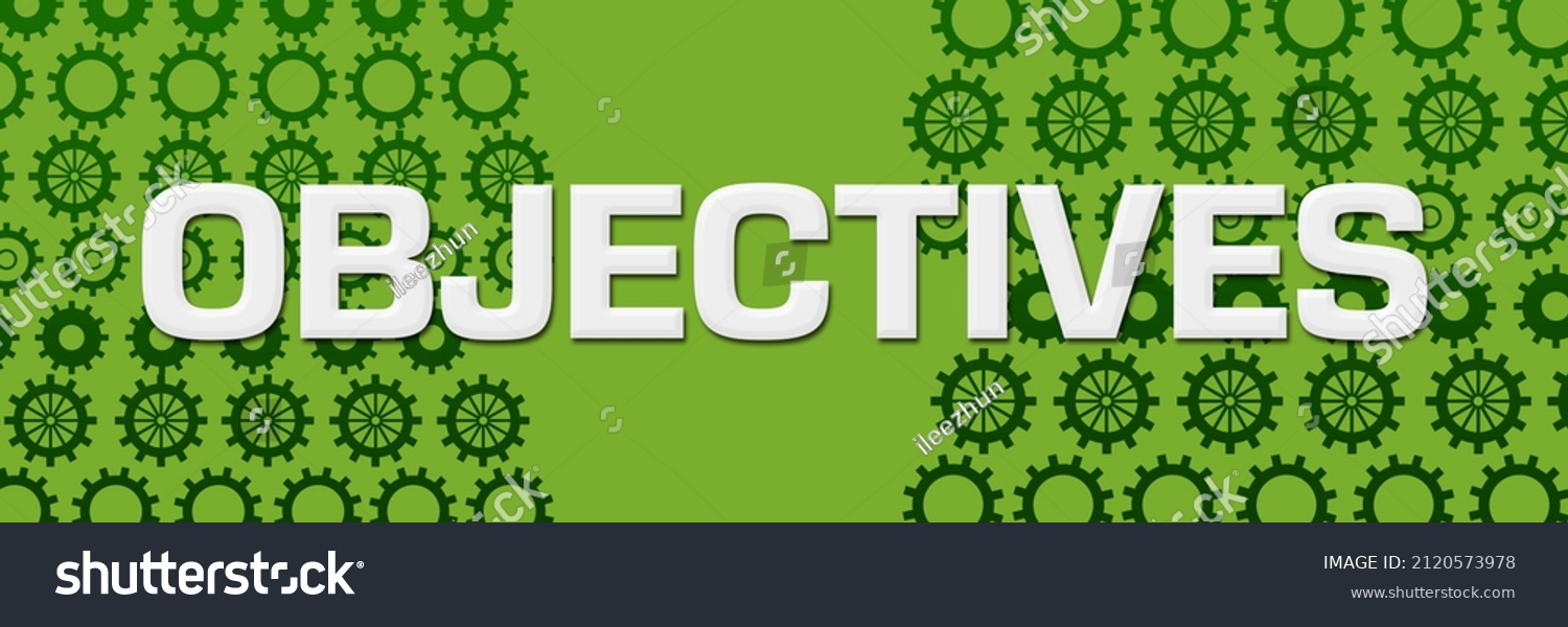 Objectives Concept Image Text Related Symbols Stock Illustration ...