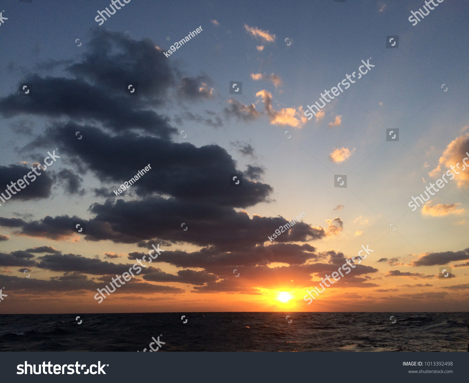 Ocean Water Sunset Sunrise Hd Wallpaper Stock Photo Edit Now