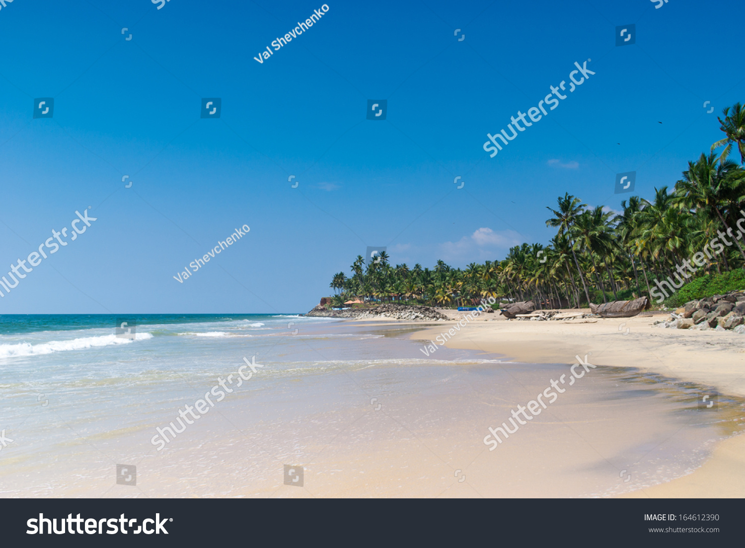 Odayam Beach Kerala India Stock Photo 164612390 | Shutterstock