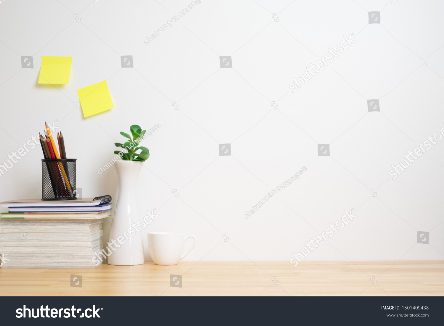 Office Desk Equipments Work Space Concept Stock Photo (Edit Now) 1501409438