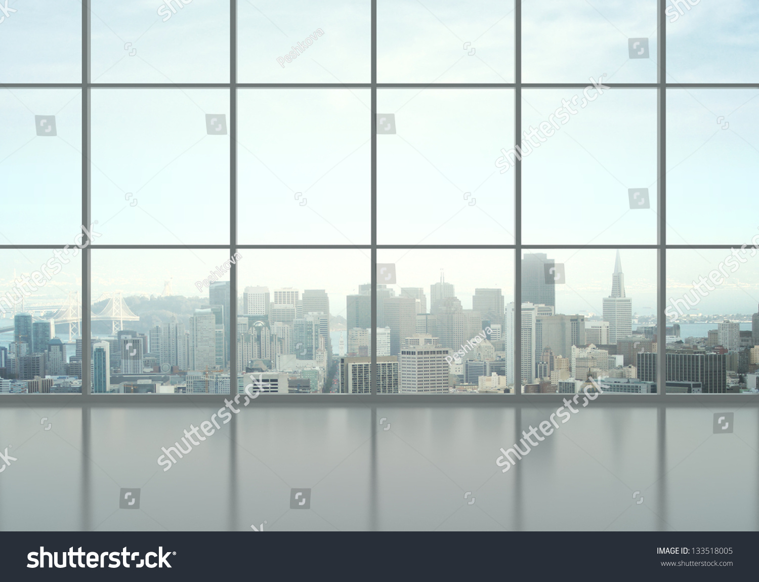 Office Interior And City View Stock Photo 133518005 : Shutterstock