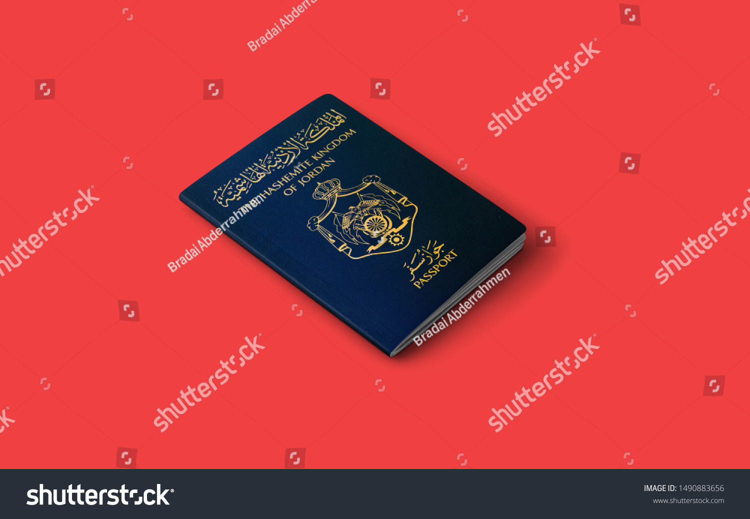 173 Jordan Passport Images Stock Photos Vectors Shutterstock   Stock Photo Official Passport Of Jordan Kingdom Of Jordan Passport 1490883656 