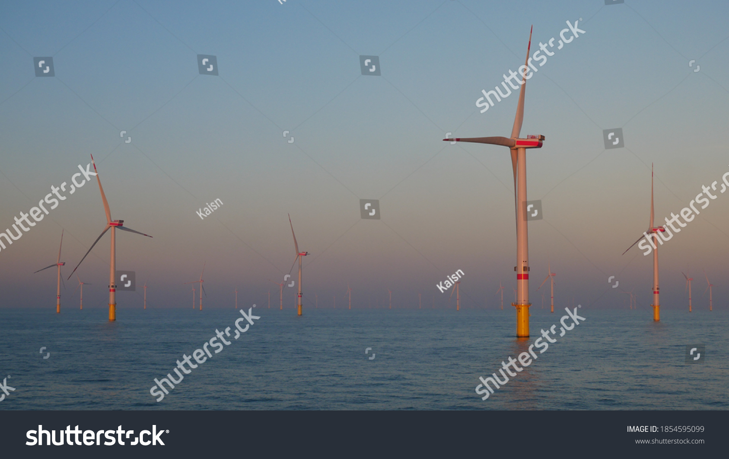 Offshore Wind Farm Turbines North Sea Stock Photo 1854595099 | Shutterstock