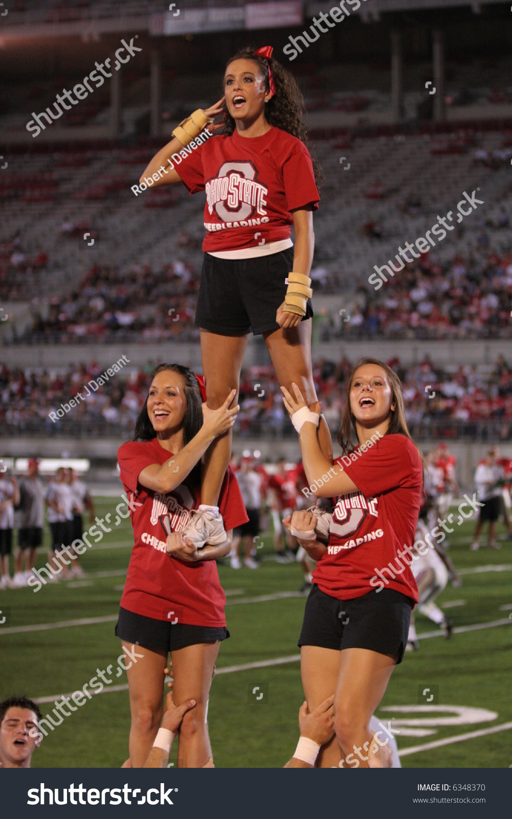 Ohio State College Football Cheerleaders Stock Photo 6348370 : Shutterstock