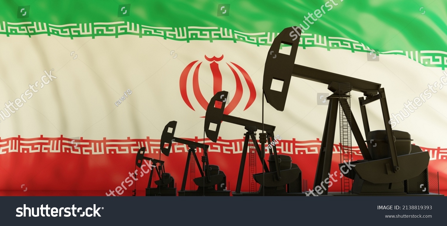 Oil Gas Production Iran Pumpjack Drilling Stock Illustration 2138819393 ...