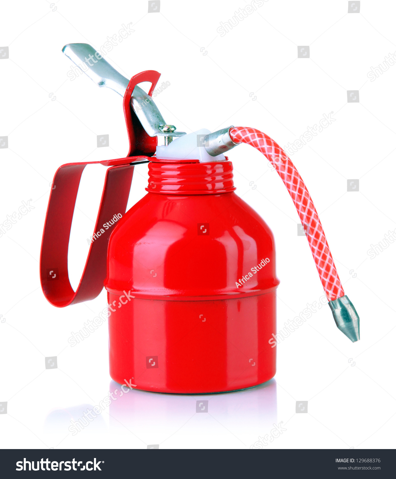 Oil Can Isolated On White Stock Photo 129688376 : Shutterstock