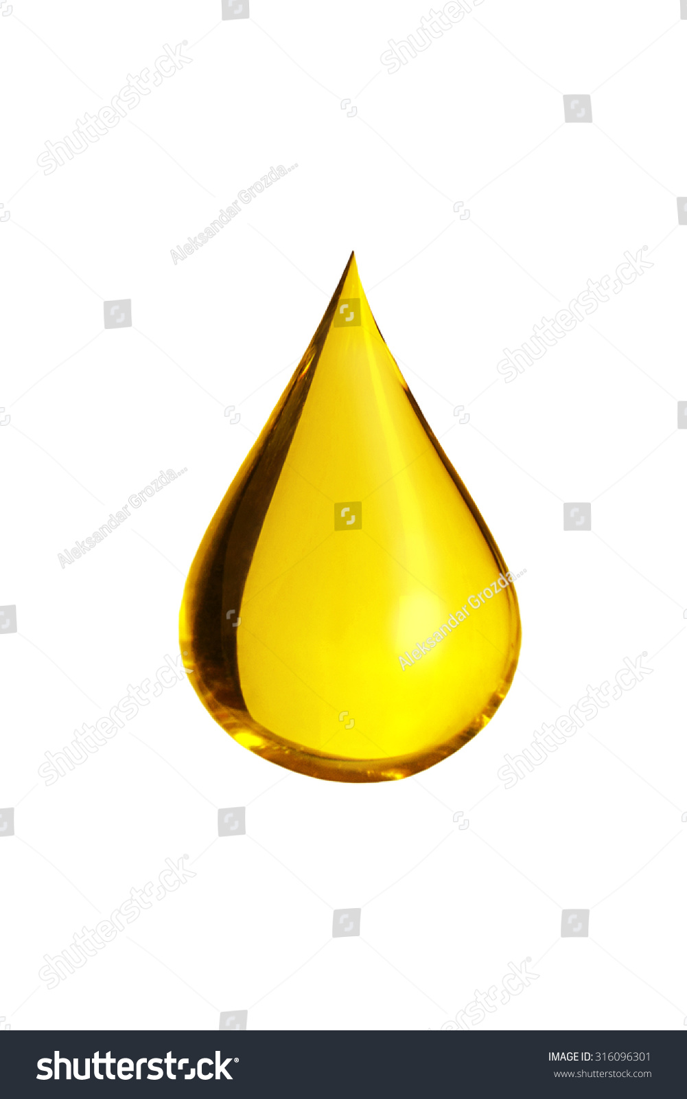 Oil Drop Isolate On White Background Stock Photo 316096301 Shutterstock