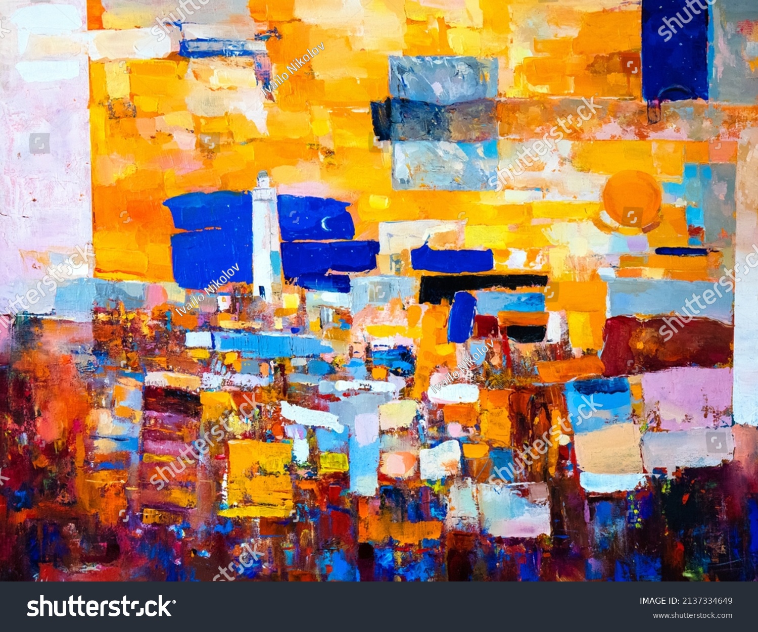 Oil Painting On Canvasabstract Art Modern Stock Illustration 2137334649   Stock Photo Oil Painting On Canvas Abstract Art Modern Art 2137334649 