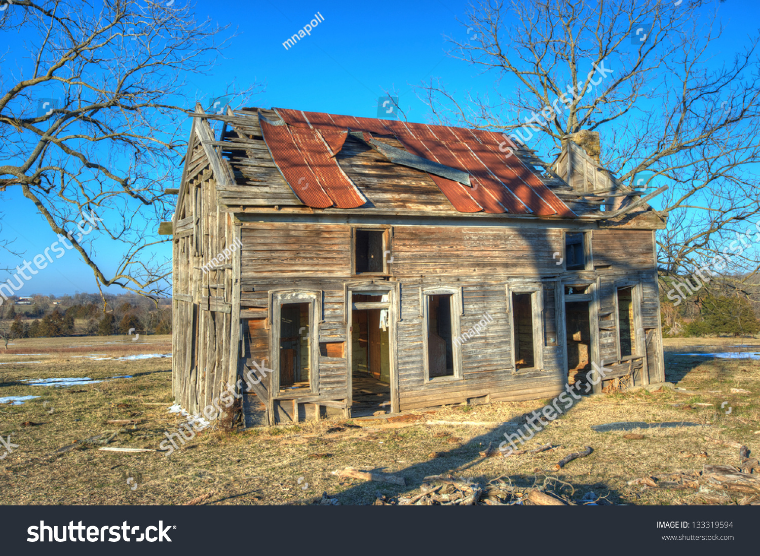 Old Abandoned Homestead Rural Northwest Arkansas Stock Photo Edit