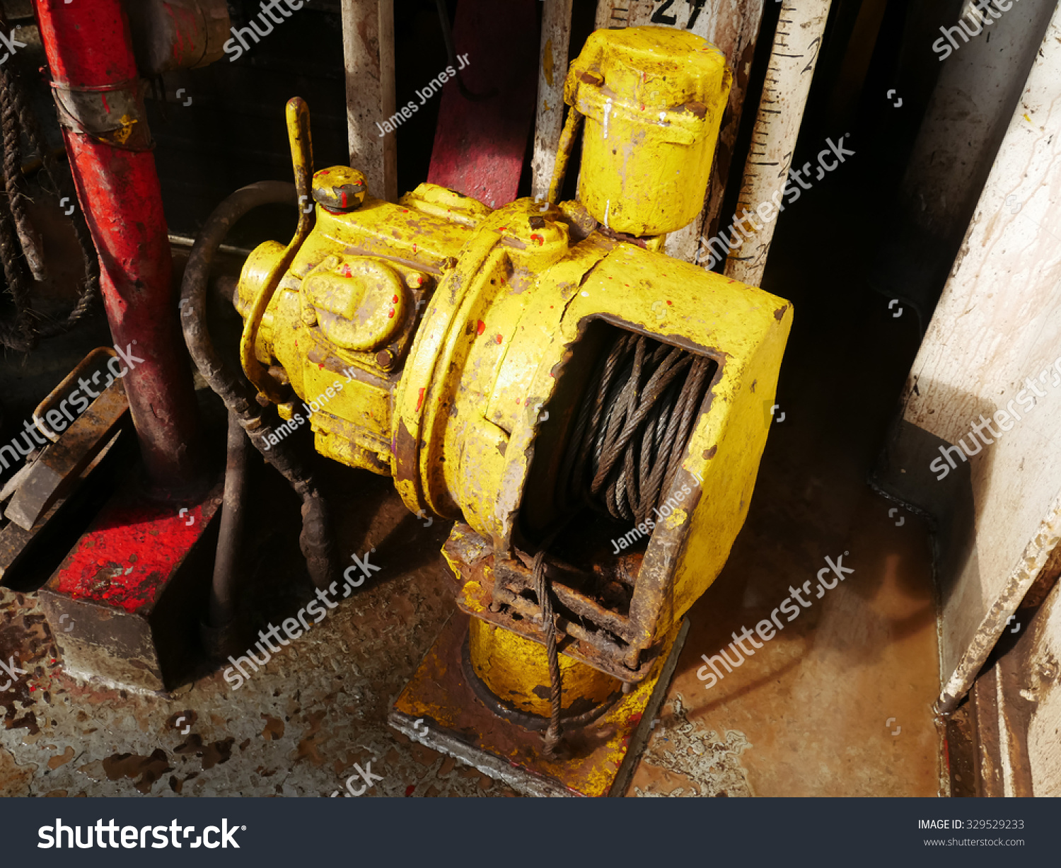 Old Air Winch Air Tugger On Stock Photo Edit Now