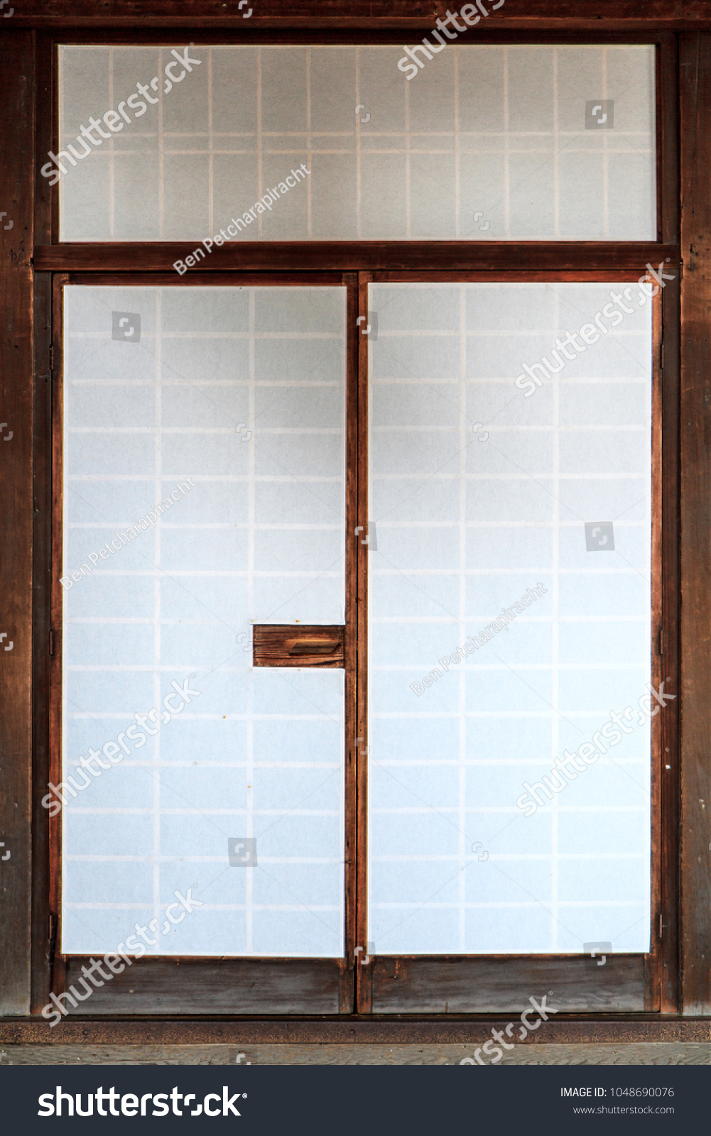 Old Narrow Japanese Traditional Sliding Door Stock Photo Edit Now