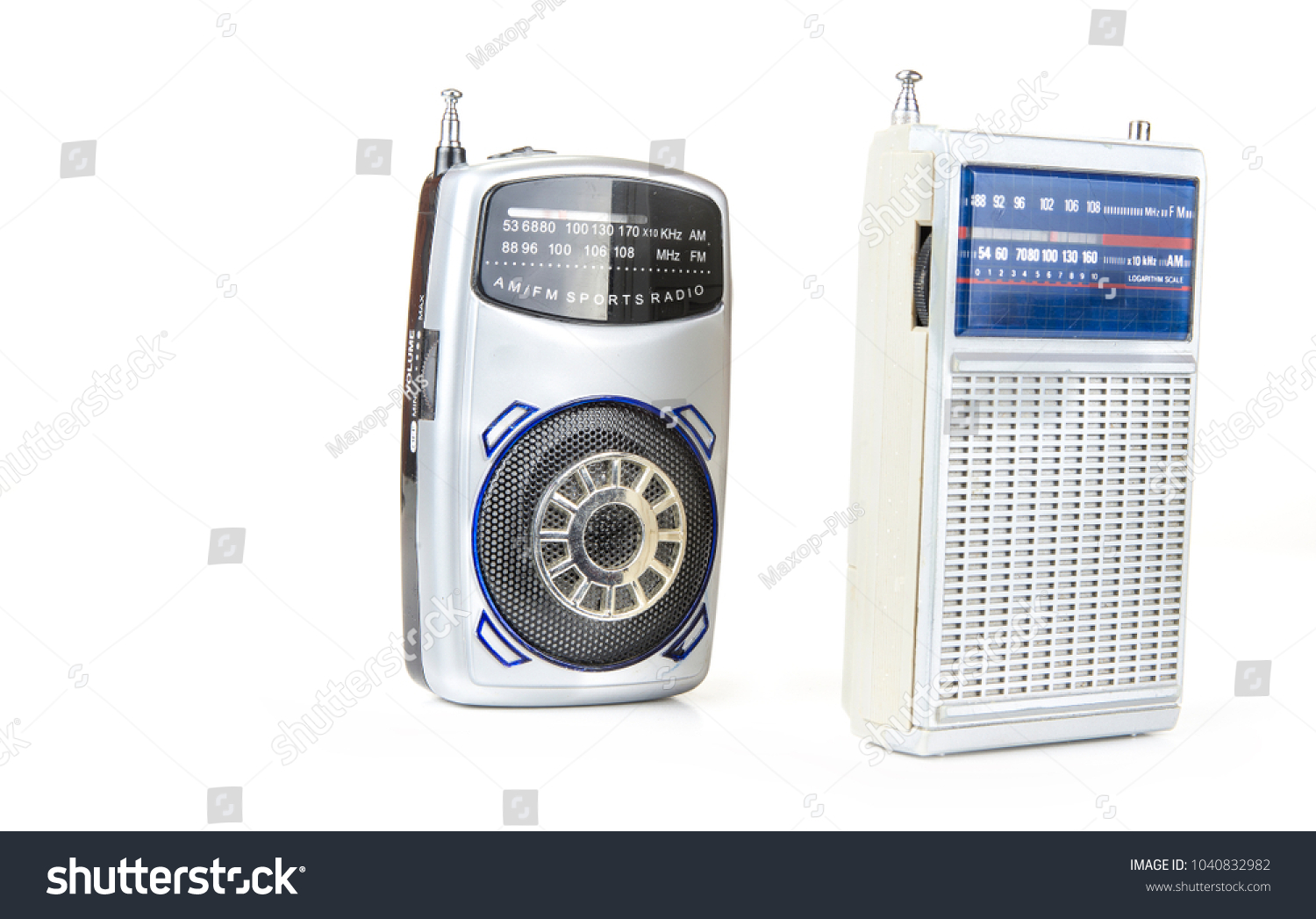 Old Small Transistor Radio On Battery Stock Photo 1040832982 Shutterstock